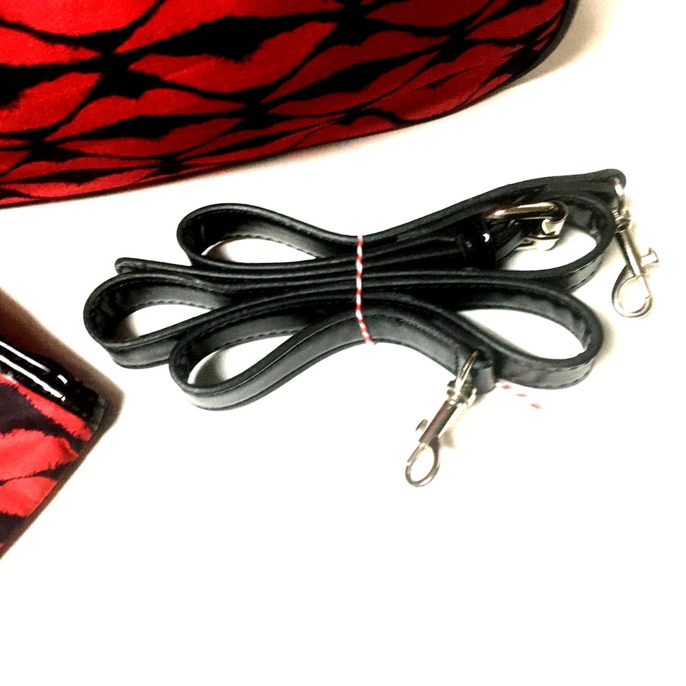 Lulu Guinness Shoulder Handbag Satchel Convertible Crossbody Purse Novelty Print - Picture 3 of 12